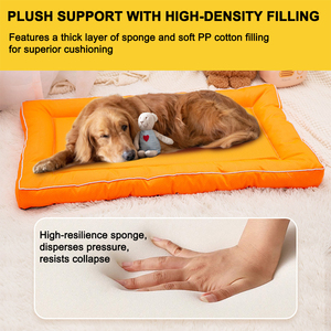 Cama Ortopédica Impermeable de una Pieza para Perros y Gatos, Relleno de Esponja de Alta Densidad y Algodón PP, 5 cm de Grosor, Base Antideslizante, Resistente a Mordeduras, Fácil de Limpiar - Product Image 5