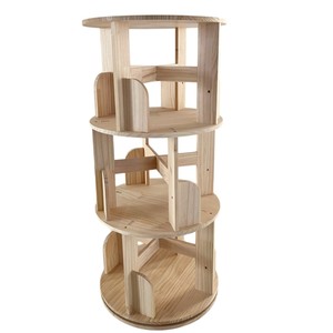 Estantería de libros, organizador de almacenamiento moderno, estante de libros giratorio de 360 grados para niños, estantería giratoria - Product Image 4