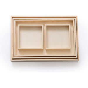 Plateau de service en bois personnalisable pour la maison pour la table basse Plateau de nourriture bon marché en bois Plateaux de service de taille personnalisée pour un usage domestique - Product Image 3