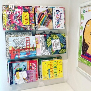 Acrylic <b>Floating</b> Wall Shelf Kids Bookshelf Wall Mounted Ledge Shelf Bathroom Storage Shelves Display Organizer - Product Image 4