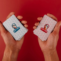Carnet et stylo de haute qualité, exquis et premium, cartes à jouer 100% plastique, cartes à jouer noires en PVC, cartes de poker.