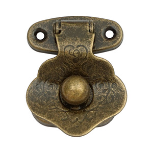 K030 Hebilla Colgante con Bola 42x32mm Bronce Antiguo Plateado Acero Laminado en Frío Nuevo Estilo Chino Herraje Decorativo para Caja - Product Image 5