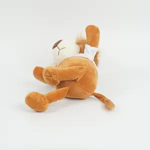 Оптовая продажа, набивная Детская плюшевая игрушка в виде льва с вышивкой/напечатанным логотипом