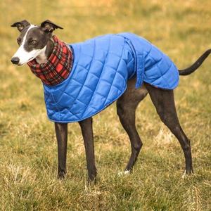 Jaket Anjing Greyhound Berbahan Fleece <span class=keywords><strong>Tartan</strong></span> Berkerah Tinggi Berlapis Tahan Air Mantel Anjing Berlapis - Product Image 2