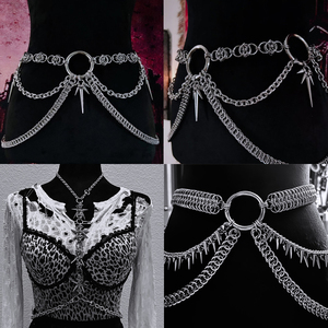 Jiaye özelleştirilmiş takı üreticisi OEM/ODM yüksek kalite su geçirmez <span class=keywords><strong>Hip</strong></span> Hop Trendy vücut zincir kolye takı toptan - Product Image 2