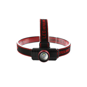 Lampe frontale en aluminium T6, 2000 mAh, LED rechargeable, luminosité réglable, bandeau inclinable, portée 100-199 m - Product Image 1