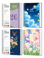 Agenda 2026 : Planificateur hebdomadaire et mensuel, agenda scolaire, carnet de planification pour accessoires de bureau et fournitures scolaires
