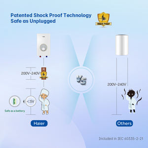 Chauffe-eau électrique sans réservoir portable intelligent populaire 2023, élément chauffant en cuivre, IPX5, camping-car, maison, voiture - Product Image 4