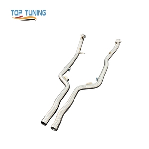 Tuyau de descente en acier inoxydable avec bouclier thermique pour collecteur d'échappement Mercedes-Benz CLS63/<span class=keywords><strong>CLS63S</strong></span> 5.5T 2007-2017 - Product Image 2