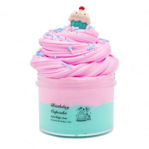 Hot Sale 200ml Butter Scented Plastic <b>Clay</b> Slime Kit Fluffy Mud Playdough Non-Toxic Stress Relief Toy for Kids Perfect Gift - Product Image 6