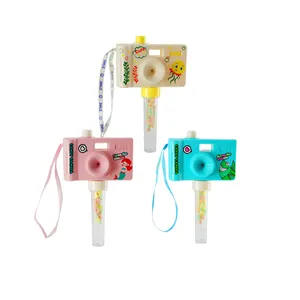 Hot Selling schöne Kamera Wasser pistole mit Candy Tube Kunststoff Candy Spielzeug für Jungen und Mädchen