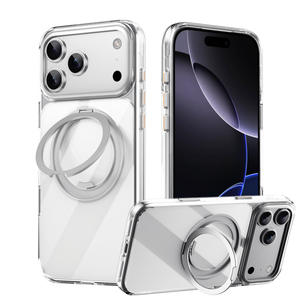 Funda de teléfono con soporte giratorio magnético de 360 ° para iPhone 17, soporte magnético giratorio para funda protectora Apple 16 Pro Max - Product Image 3