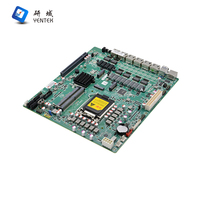 Carte mère industrielle Intel LGA1200 10e 11e génération 2 DDR4 M.2 HD VGA 6 RJ45 LAN Win 10 Linux Pfsense Firewall