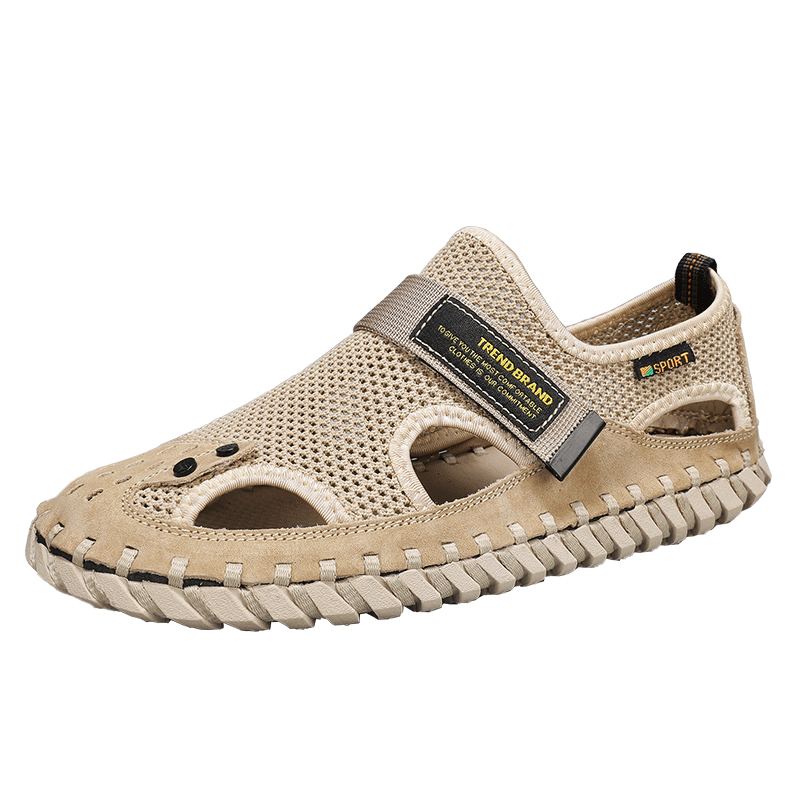 Men's Leather Sandals Stylish Comfortable Hiking Shoes