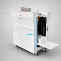 Machine automatique de pliage et de rainurage U-338A, machine de pliage de papier pour la création de brochures