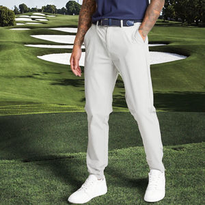 Pantalon de golf décontracté pour homme en velours côtelé extensible de poids moyen, respirant, évacuant l'humidité, pour activités de plein air en hiver, écologique, braguette à boutons - Product Image 2