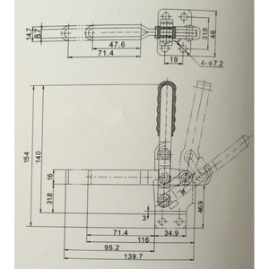 ตัวล็อคจับยึดแบบแนวตั้ง GH-12130 12132 - Product Image 2