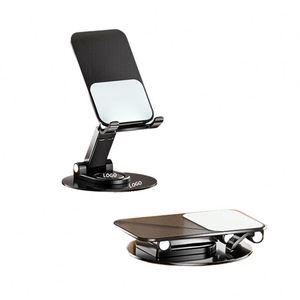 Wholesale Rotating Foldable Mobile <b>Holder</b> 360 Degree White Black Flexible Rotatable Phone Stand With Logo - Product Image 1