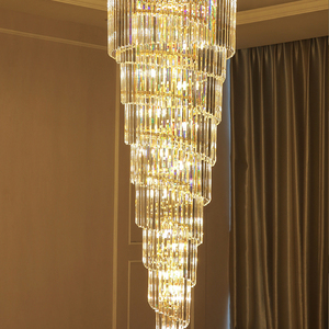 ثريا بمصابيح LED من الكريستال الشمالي, ثريا فاخرة من الكريستال بإضاءة ليد ، مناسبة للفنادق ، مناسبة للمطاعم ، مناسبة للأماكن المكشوفة ، مناسبة للأماكن المكشوفة ، متوفرة في المطاعم والفنادق ، موديلات حديثة - Product Image 5