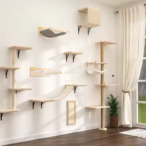 Étagère murale moderne hamac pour chats Étagères murales stables pour chats pour dormir <span class=keywords><strong>Clim</strong></span> Playing - Product Image 5