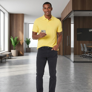 Alta calidad de los hombres de manga corta de algodón de poliéster fuera de desgaste camisetas casuales al por mayor Polo de algodón de los hombres hechos - Product Image 1