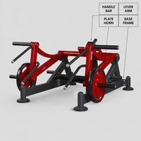 Machine à Squat Multifonctionnelle Commerciale pour Salle de Sport, Station de Presse à Jambes en Acier Robuste avec Barres de Poignée