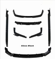 G07 19-22 Kit aero noir pour BMW X7 G07 Pre Lci Sport Upgrade Black Knight aero Bodykit Front Lip Diffuser Side Skirt Spoiler
