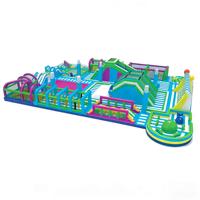 Parcours d'obstacles gonflable en PVC écologique et château gonflable commercial pour aire de jeux pour enfants - Jeu de défi grande capacité pour adultes