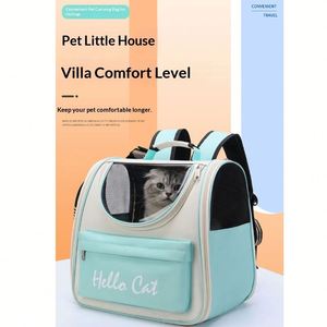 Fashion Open Window Pet <b>Backpack</b> Portable Zipper <b>Cat</b> Dog Travel Carrier Bag Airline Approved Outdoor Hiking Pet Supplies - Product Image 2