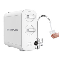 Filtre à bloc de charbon actif en coton PP 600 GPD avec surveillance TDS, cartouche filtrante à pousser pour système d'eau RO sans réservoir