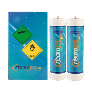 Creamjet France Stock Livraison Rapide Lot de 2/boîte Bouteille de Gaz pour Crème Fouettée Haute Pureté CO2/N2 Outils de Dessert Cylindre de Gaz pour Crème Fouettée - Product Image 1