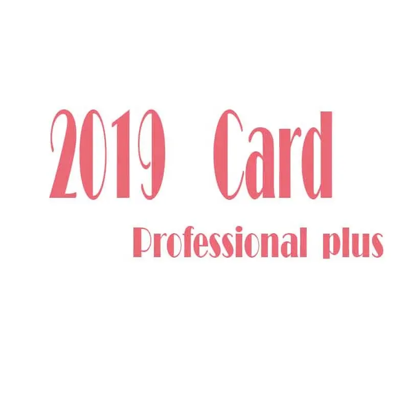 Office 2019 Professional Plus key Card 100% activación en línea Office 2019 key Card enviar por aire