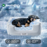 Coussin rafraîchissant pour animaux de compagnie Touchdog Cloud Series, matelas respirant en fibre glacée pour chien, coussin d'été pour chien, transat extérieur pour animaux de compagnie, faible MOQ