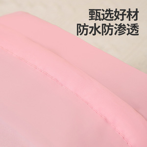 Bolsa de almacenamiento de ropa interior, organizador de viaje portátil rectangular, bolsa divisora de ropa con asa, color rosa, beige y gris - Product Image 4