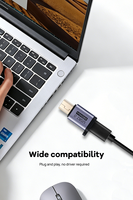Adaptador USB2.0 480Mbps Micro USB C a Tipo C Macho Hembra, 12W 2.1A, Puerto de 8 Pines para Laptop, Teléfono Móvil, Carga Rápida, Transferencia de Datos