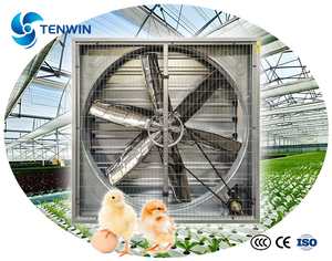 Ventilateur d'extraction industriel électrique 1380 / Ventilateur de refroidissement pour élevage avicole / Hotte de ventilation murale pour serre - Product Image 2
