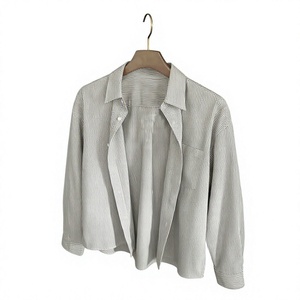 <b>Striped</b> <b>Long</b> <b>Sleeve</b> <b>Men</b> <b>Shirt</b> Button Down Broadcloth Casual OEM - Product Image 4