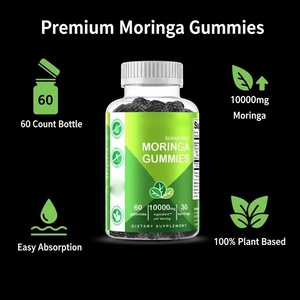 Gummies de <span class=keywords><strong>Moringa</strong></span> Sans Sucre 10000mg, Complément Alimentaire Végétalien Haute Puissance, Gommes de <span class=keywords><strong>Moringa</strong></span> Oleifera, 60 Unités, Marque Privée - Product Image 4