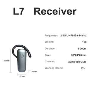 ระบบนำทางด้วยเสียงแบบไร้สายพกพา ระยะสื่อสาร 150 เมตร กันน้ำระดับ IPX-1 แบตเตอรี่ลิเธียมแบบพกพา เหมาะสำหรับสถานที่ท่องเที่ยว - Product Image 3
