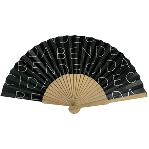 Chất lượng trang trí Tây Ban Nha handfan gỗ tùy chỉnh in logo - Product Image 1