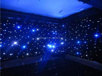 LED perde yıldız noel zemin bez ışık Dmx kontrol yanmaz KTV düğün sahne dekorasyon için