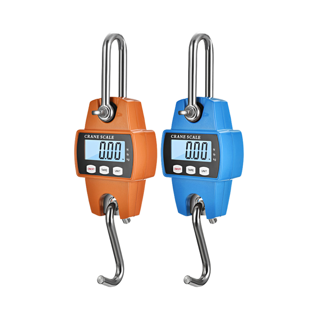 300kg Capacity Digital Crane Hanging Scale Stainless Steel Glass Material LCD Display OEM  Electronic Weighing Scales