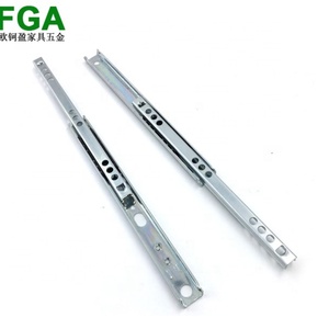 Glissières de tiroir à roulement à billes FGA 17 mm, mini-extension partielle, double sens de déplacement - Product Image 4