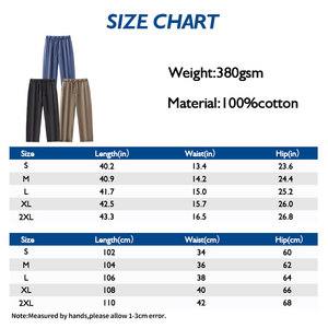 Fabricant en gros, sur mesure, 350 g/m², 100 % coton, unisexe, coupe régulière, lavage moyen, fermeture à cordon, vintage, homme, haute qualité - Product Image 6