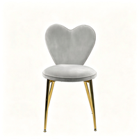 Chaise de maquillage confortable et de haute qualité en forme de cœur, personnalisable, pour coiffeuse de chambre, tabouret d'appoint