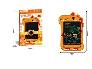 Gioco Educativo Interattivo per Bambini con Puzzle di Animali (<span class=keywords><strong>Volpe</strong></span>, Cavallo, Elefante, Bradipo) e Lavagna LCD per Disegnare e Scrivere - Product Image 2