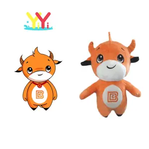 Low MOQ Custom Multiple Colors Embroidery Plush Cute Custom Plush Toy Stuffed Animal For Gifts