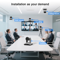 Caméra PTZ à mise au point fixe 4K AI à suivi automatique Caméra vidéo de studio TV en direct pour la diffusion de conférences et de réunions d'églises