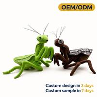 Peluche géante Mantis Épée de Simulation ultra douce avec rembourrage en coton PP, jouet anti-stress, cadeau animal en peluche