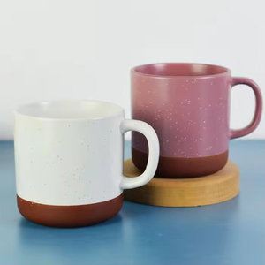 แก้วกาแฟเซรามิกทำมือลายจุด แก้วชาพอร์ซเลน เหมาะสำหรับลาเต้ ชา นม โกโก้ร้อน-แก้วของขวัญ - Product Image 3